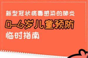 0-6歲兒童如何預防新型冠狀病毒感染